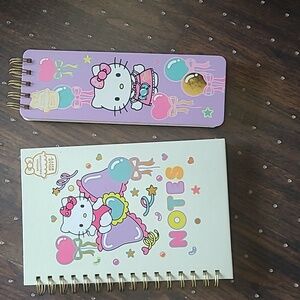 Hello Kitty Spiral Notebook and Notepad Set